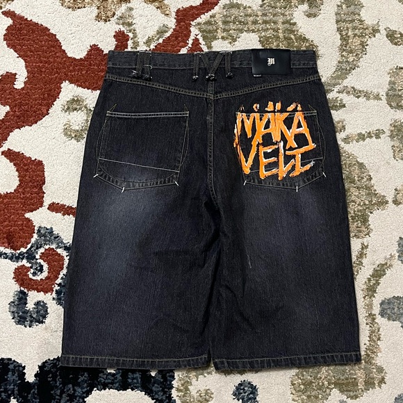 Y2K Tupac Makaveli Jean Shorts - Picture 3 of 5